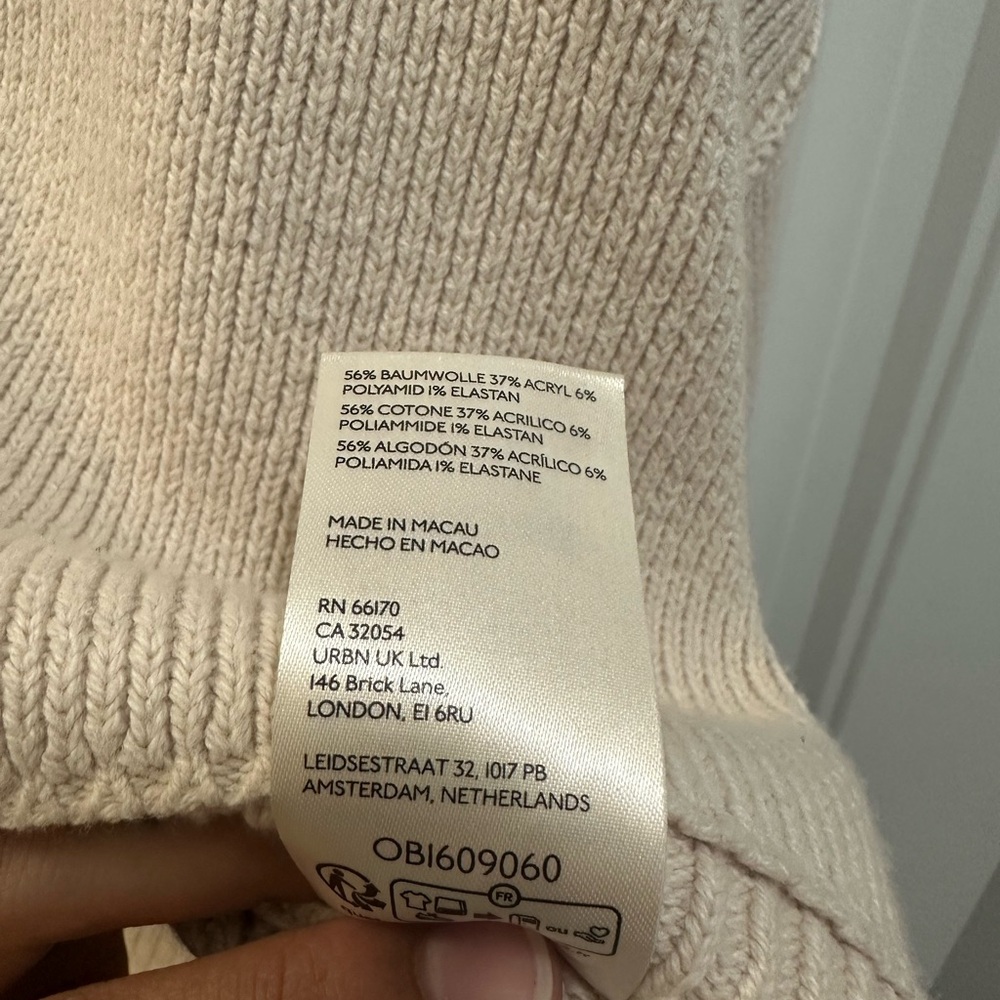 Free People Easy Street Cream Cropped Sweater - Picture 4 of 5
